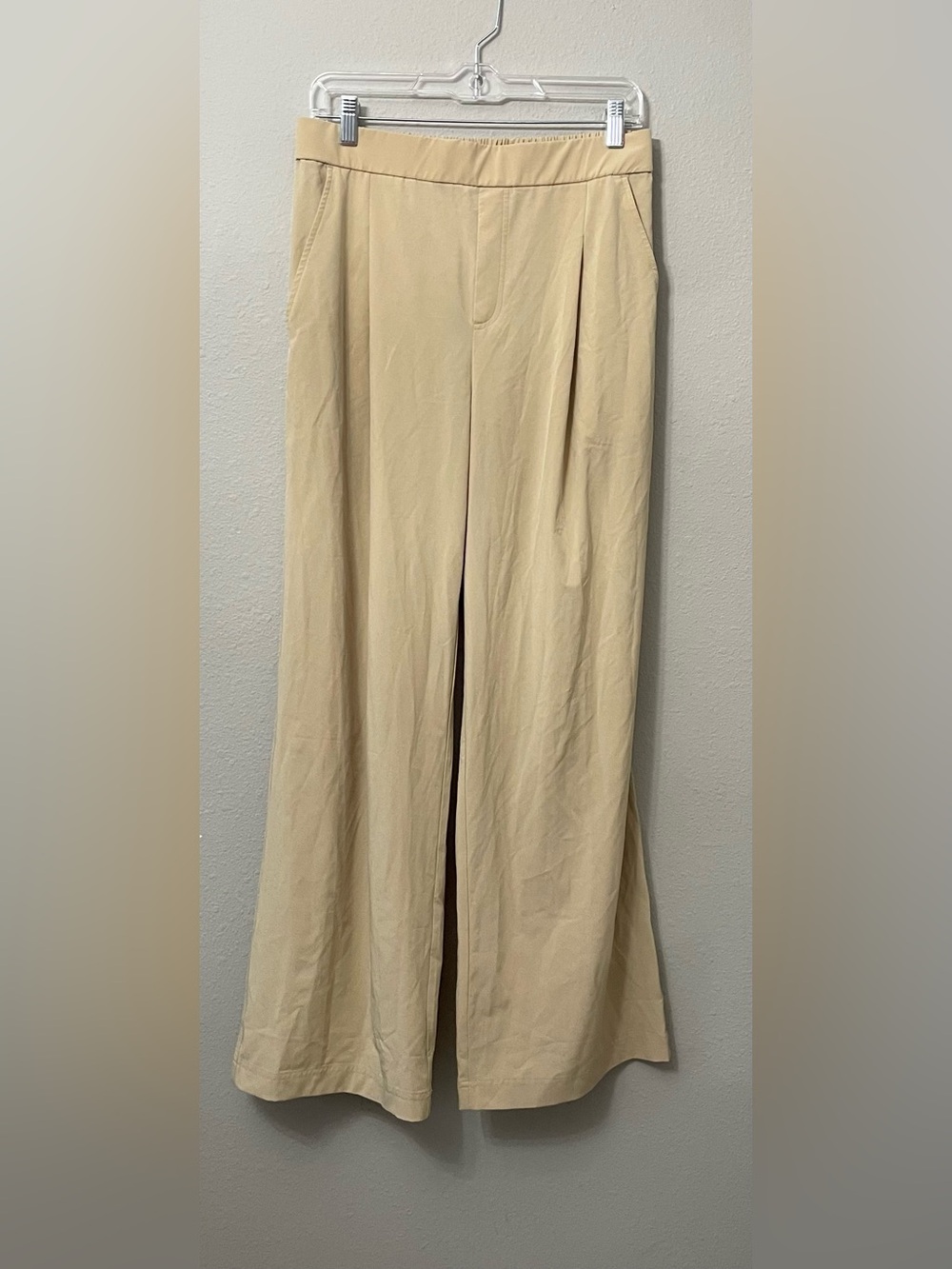 Lou & Grey Beige Wide Leg Pull-On Pants Women’s Medium